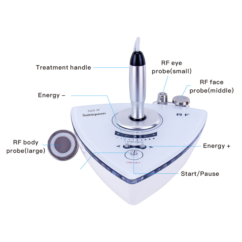 SQ20 Dispositivo RF para rostro y cuerpo con 3 sondas