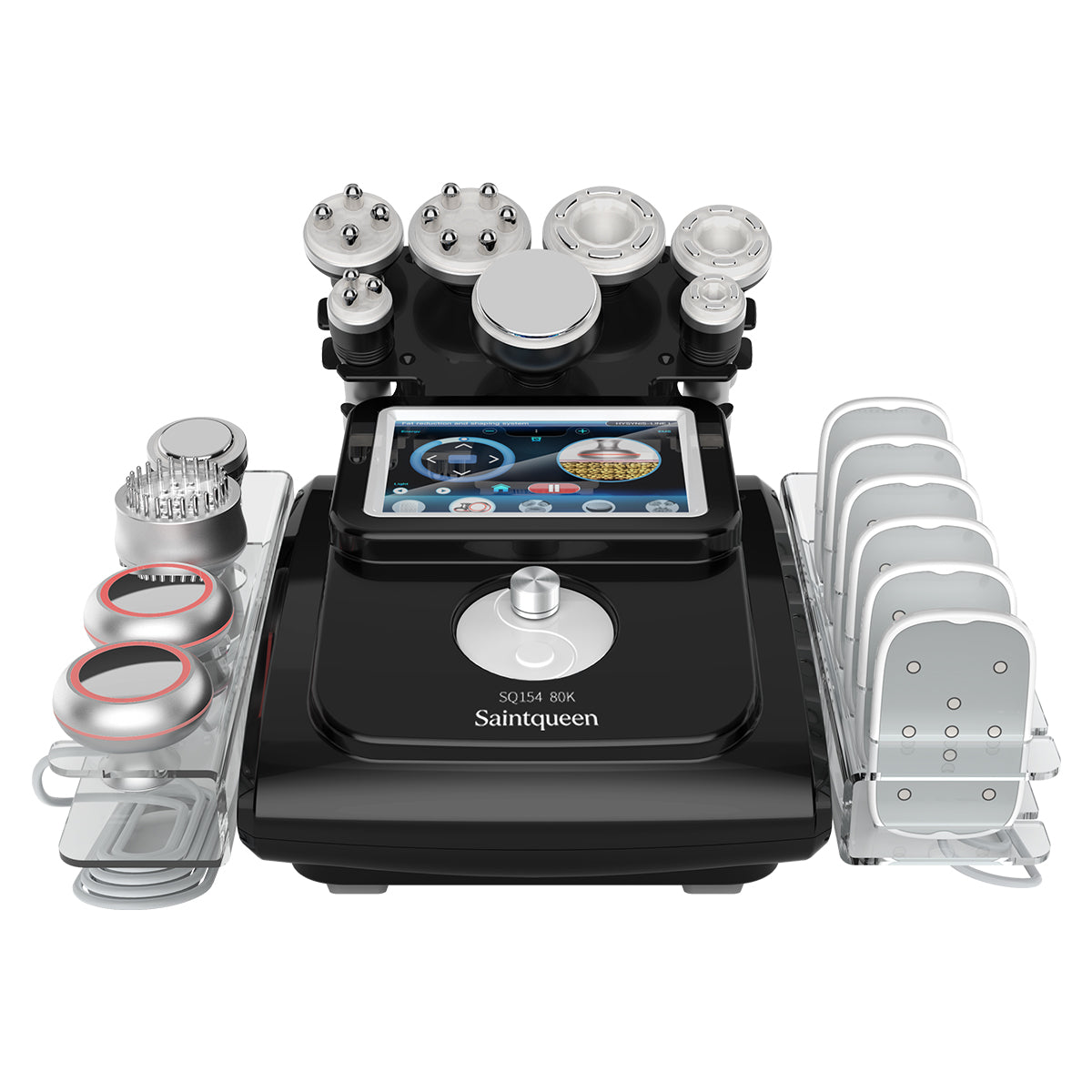 SQ154C Max | Equipo de cavitación 80K 11 en 1 con RF multipolar y masaje de vacío
