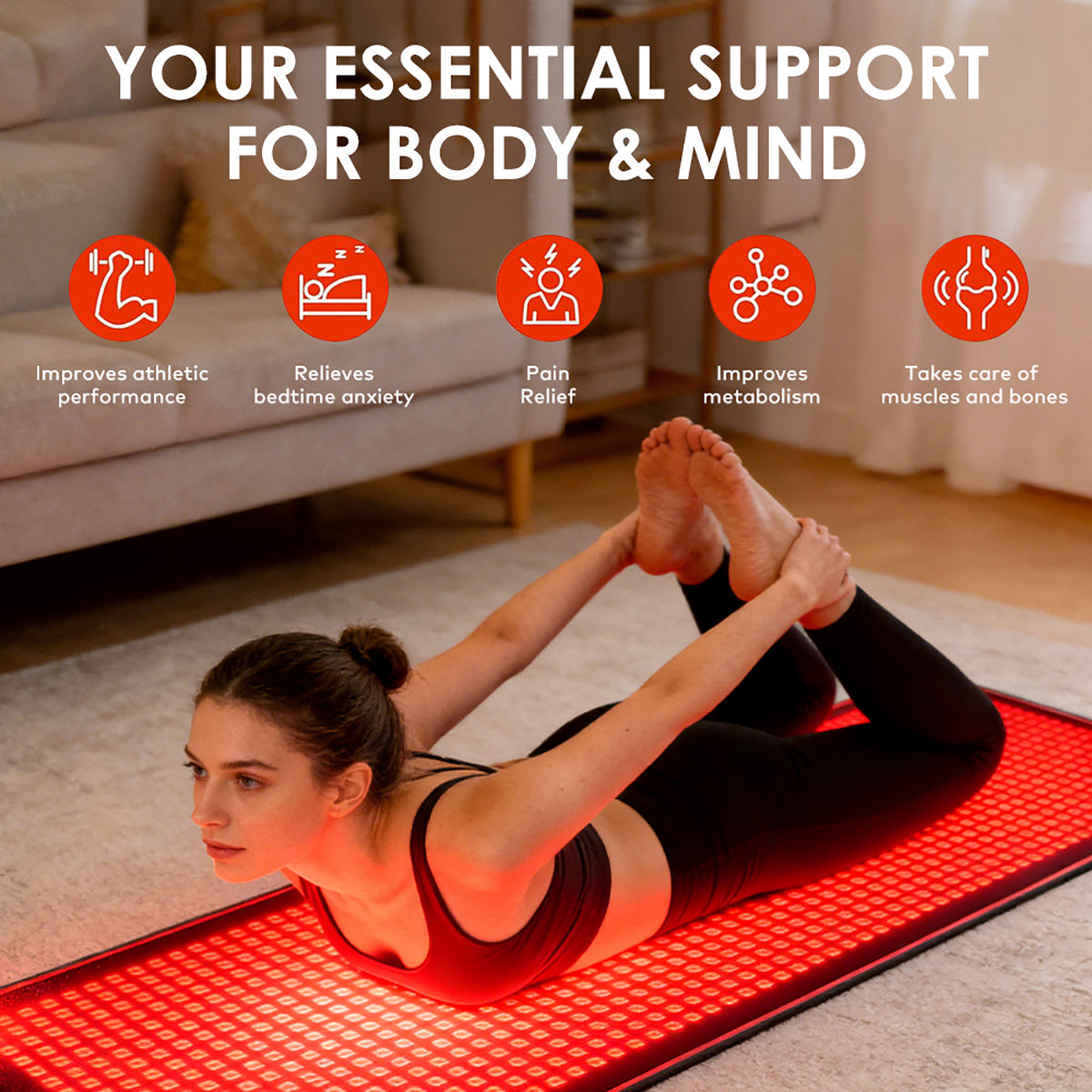 SQ190 | Alfombrilla LED flexible de cuerpo completo con 1344 LED Imagen secundaria del producto