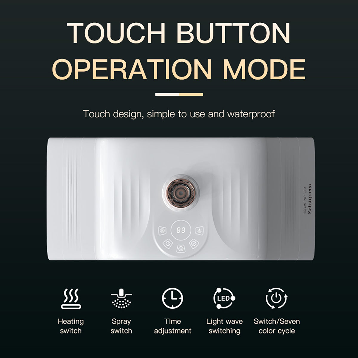 SQ125 | Equipo de luz LED plegable con 117 LED y 7 colores y bruma ultrafina y calor