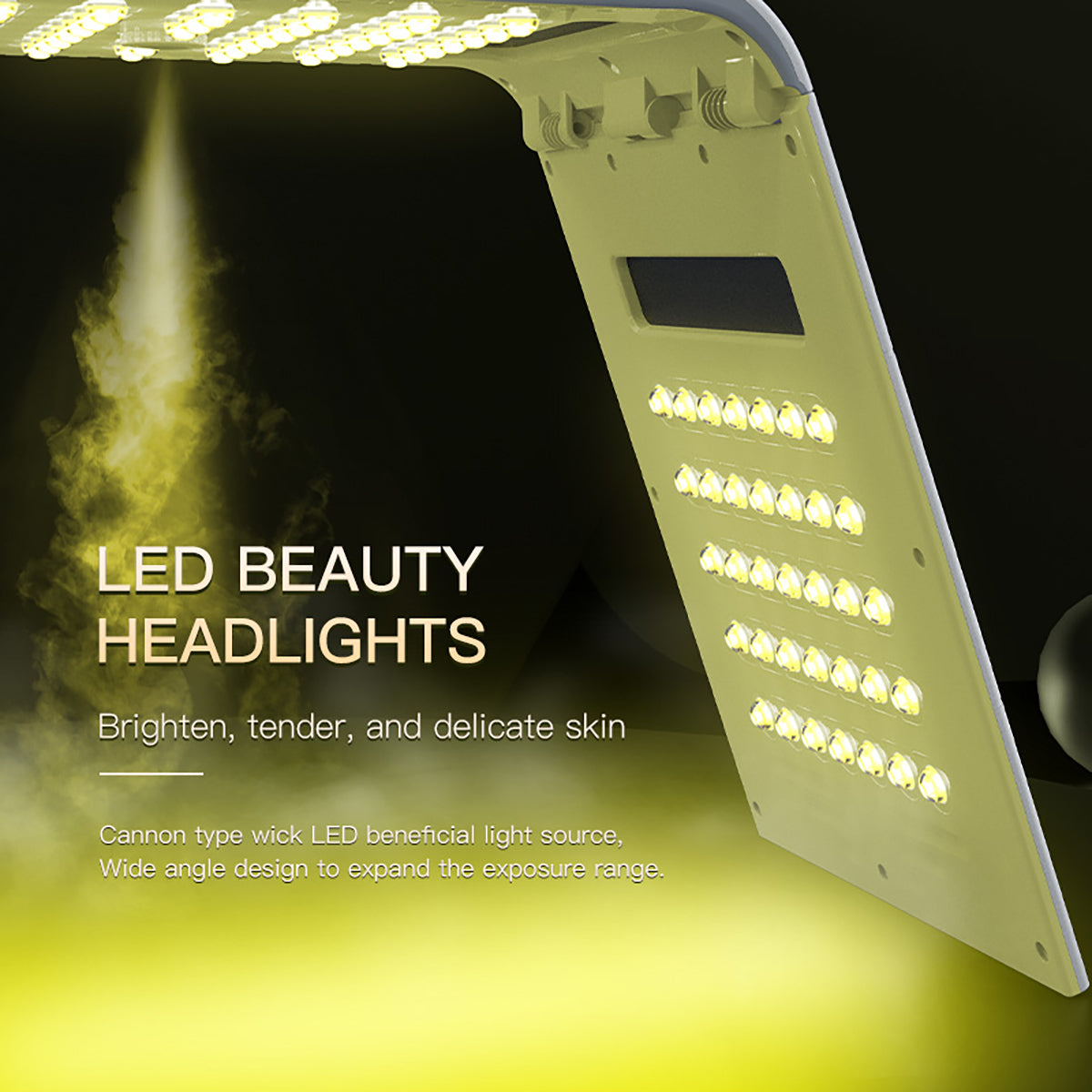 SQ125 | Equipo de luz LED plegable con 117 LED y 7 colores y bruma ultrafina y calor