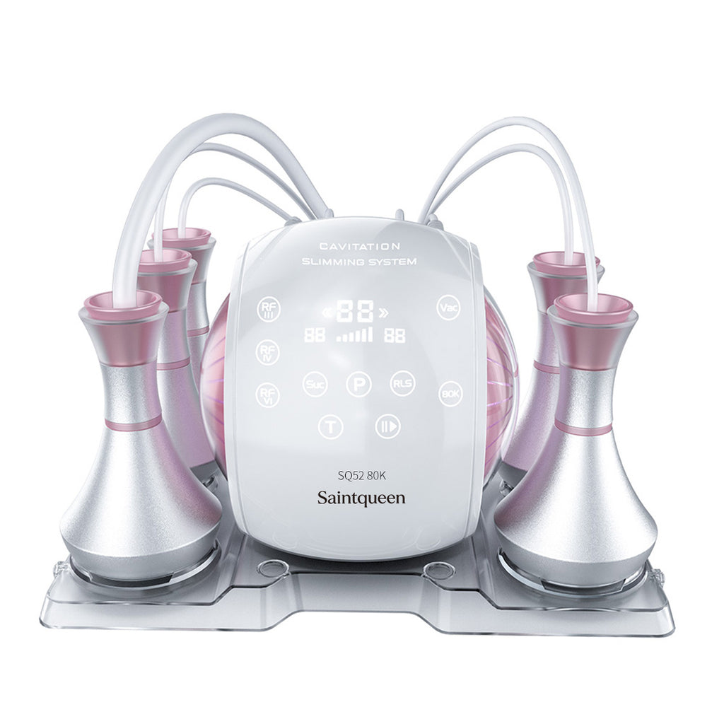 SQ52 Pro | Equipo de cavitación 80K 5 en 1 con RF multipolar y masaje de vacío