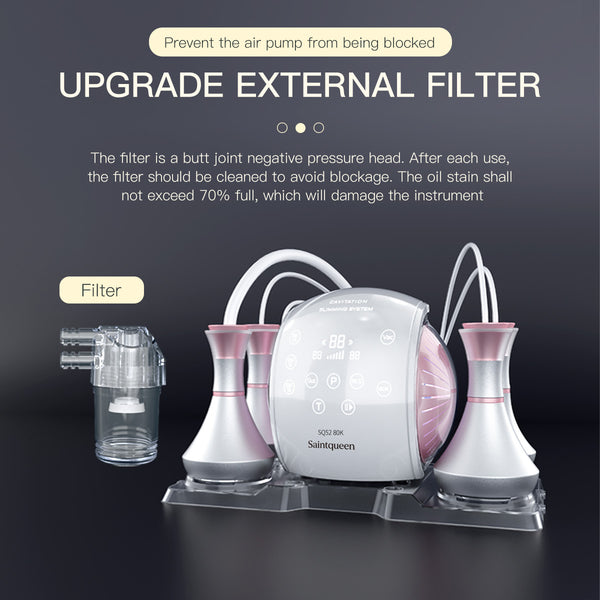 SQ52 Pro | Equipo de cavitación 80K 5 en 1 con RF multipolar y masaje de vacío
