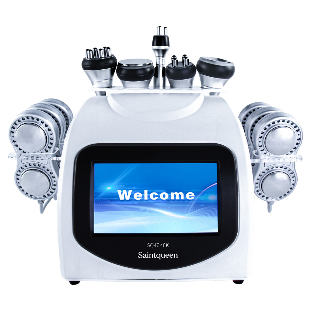 SQ47B Pro | Equipo de cavitación 40K 6 en 1 con RF multipolar y masaje de vacío