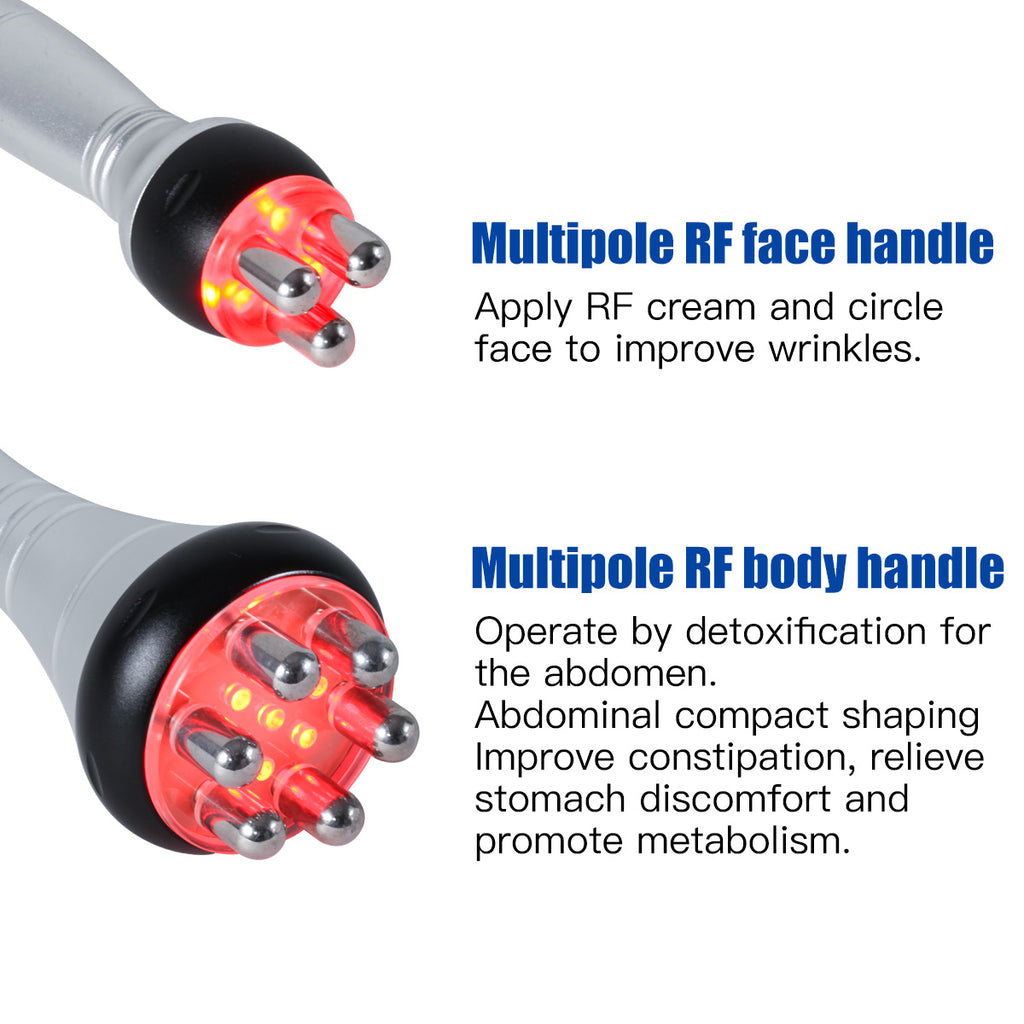 SQ19 Dispositivo RF para rostro y cuerpo con 2 sondas y luz roja