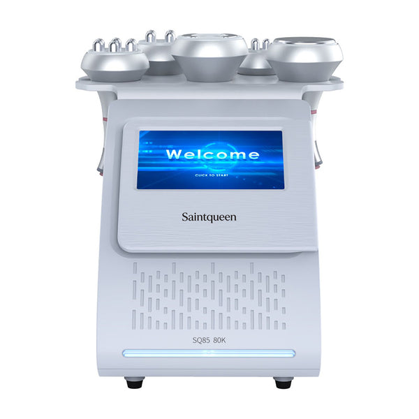 SQ85A Pro | Equipo de cavitación 80K 5 en 1 con RF multipolar y masaje de vacío