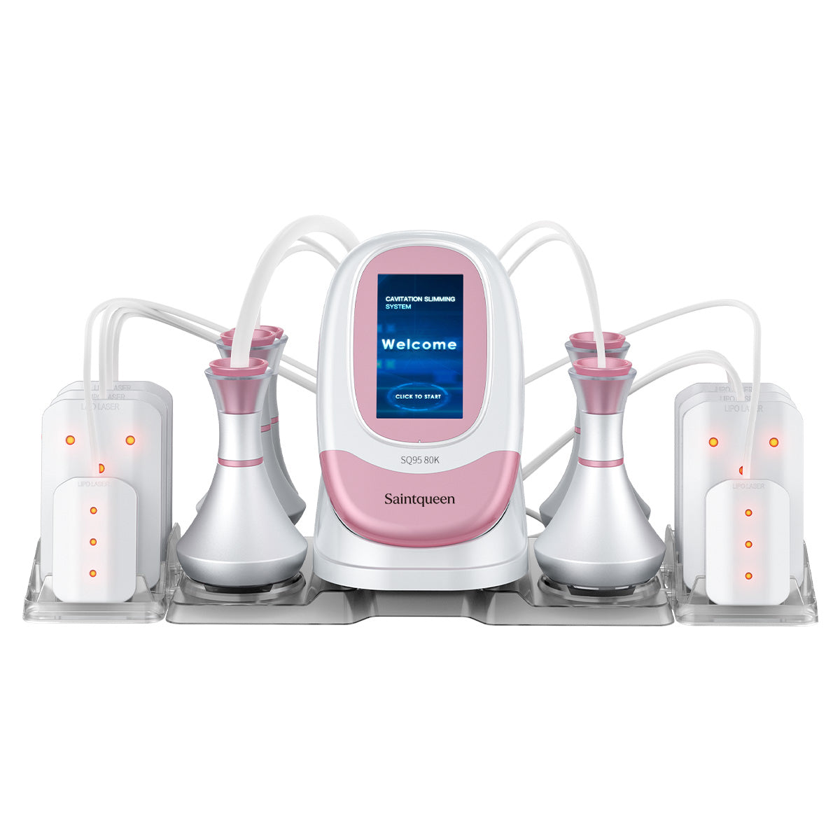 SQ95C Pro | Equipo de cavitación 80K 6 en 1 con RF multipolar y masaje de vacío