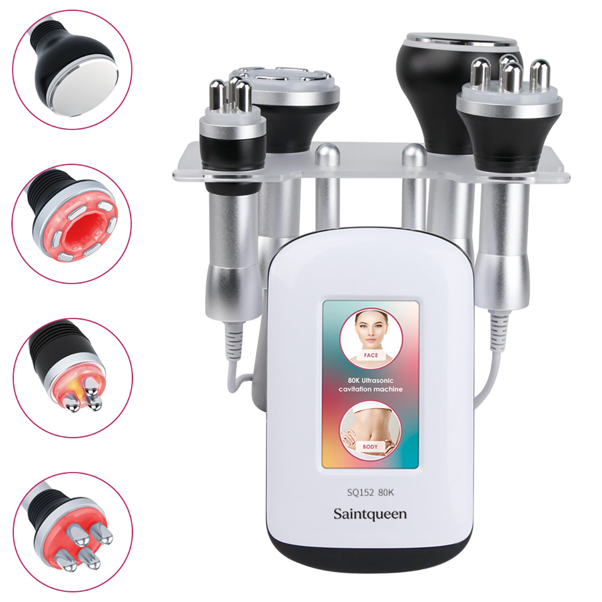 SQ152 Basic | Equipo de cavitación 80K 4 en 1 con RF multipolar y masaje de vacío Imagen principal del producto